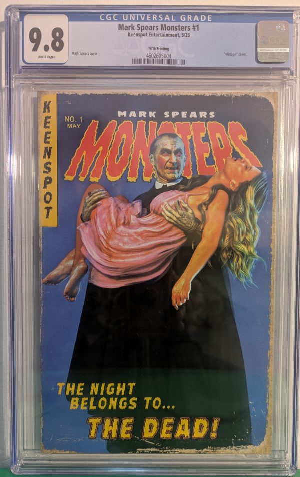 Mark Spears Monsters - Issue 1- 5th Printing Mark Spears 9.8 CGC